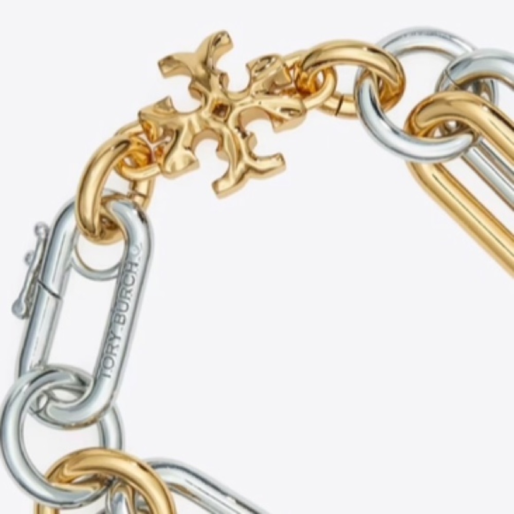 Sold out tory  Burch Roxanne Mixed chain Bracelet - Picture 3 of 5